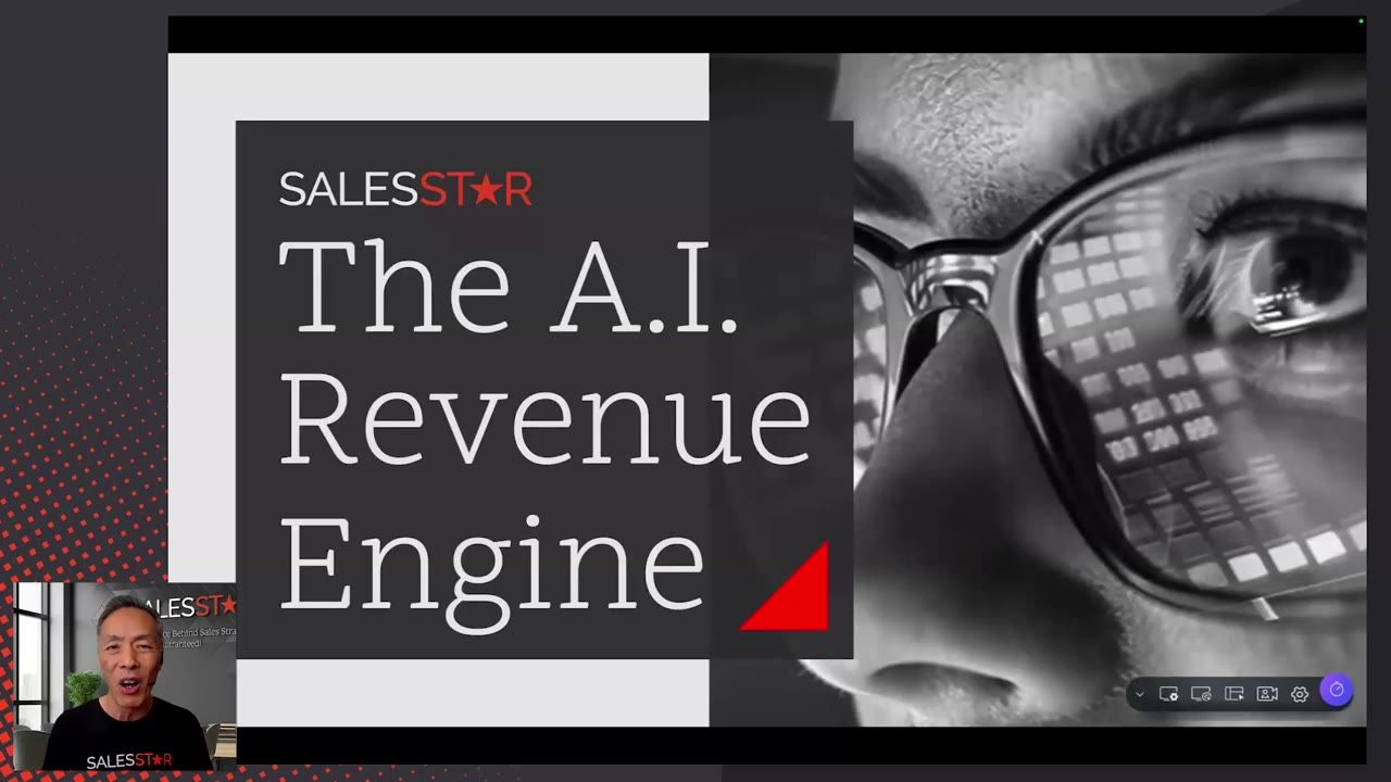 Two SalesStar coaches presenting a webinar on using AI to grow sales revenue