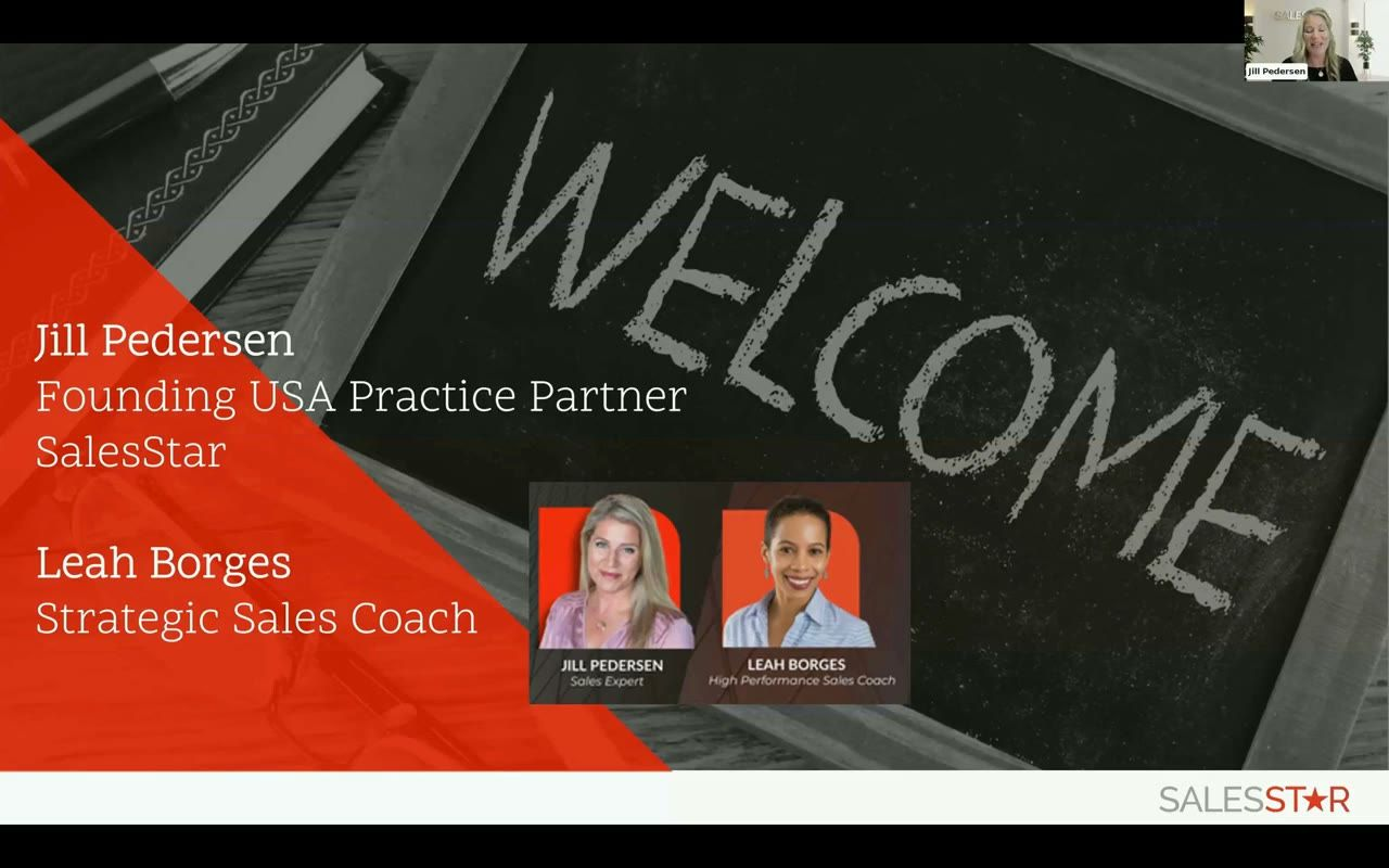 Two SalesStar coaches presenting a webinar on predictive sales hiring