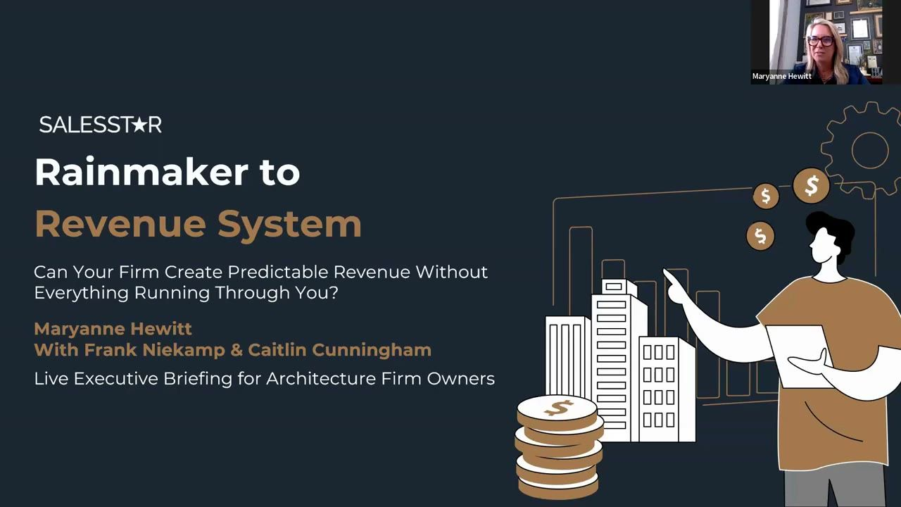 SalesStar coaches presenting to architecture firm owners on systemising business development