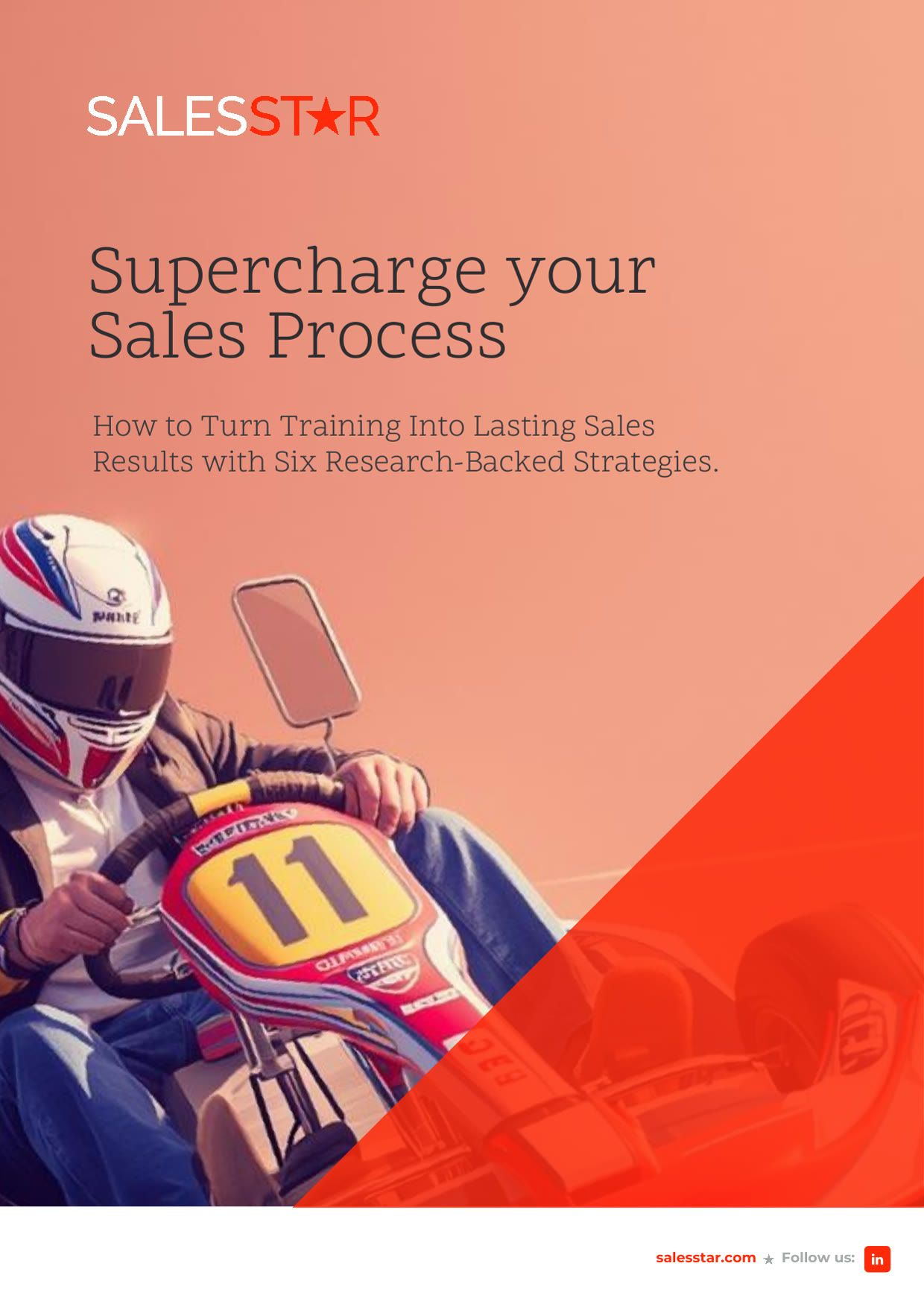 A sales process mapped out on a wall