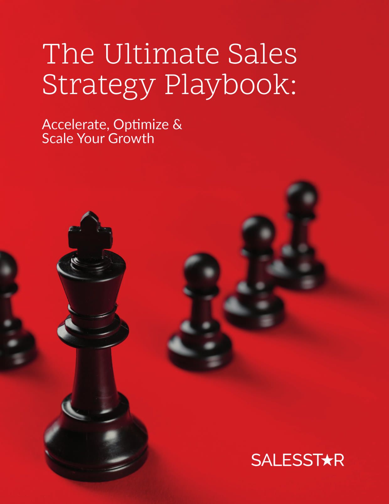 A sales strategy playbook open on a desk