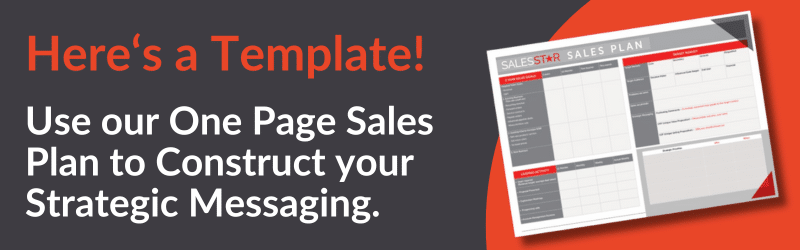 Use this as a Template - The SalesStar One Page Plan