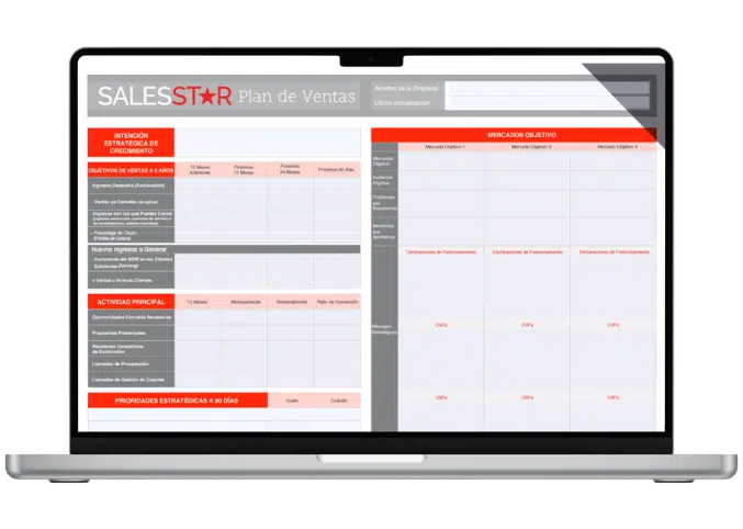 Plan de Ventas de Una Página